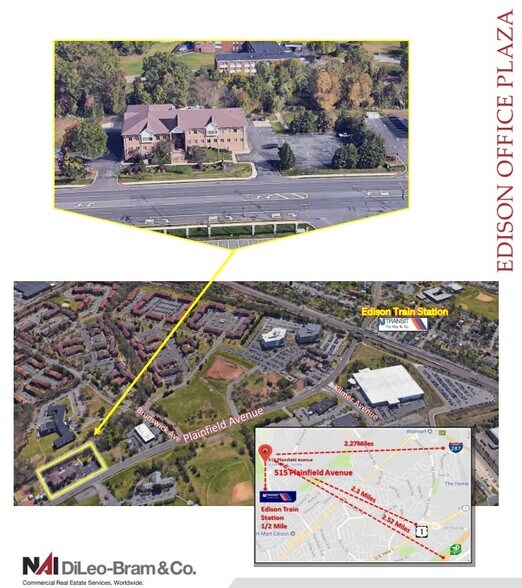 515 Plainfield Ave, Edison, NJ à louer - Aérien - Image 3 de 3