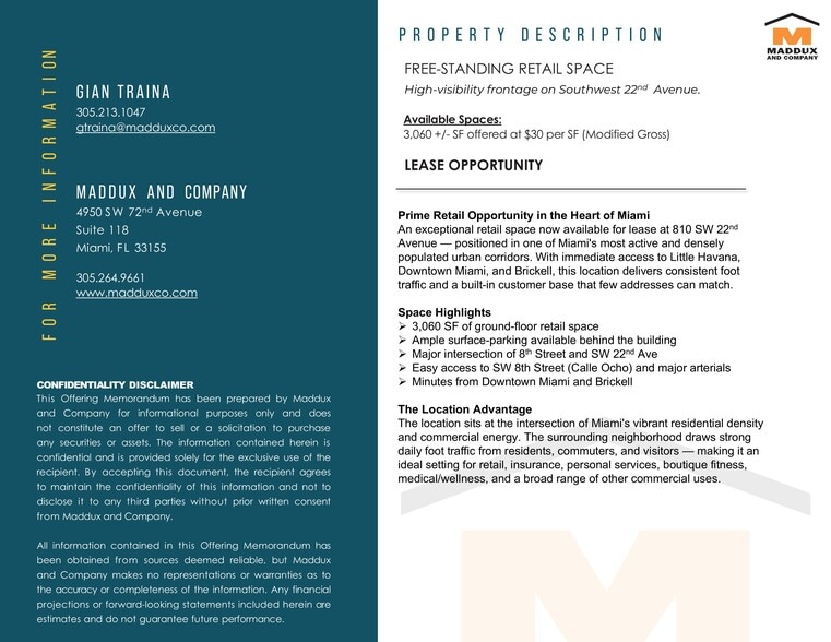 810 SW 22nd Ave, Miami, FL à louer - Photo du bâtiment - Image 3 de 7
