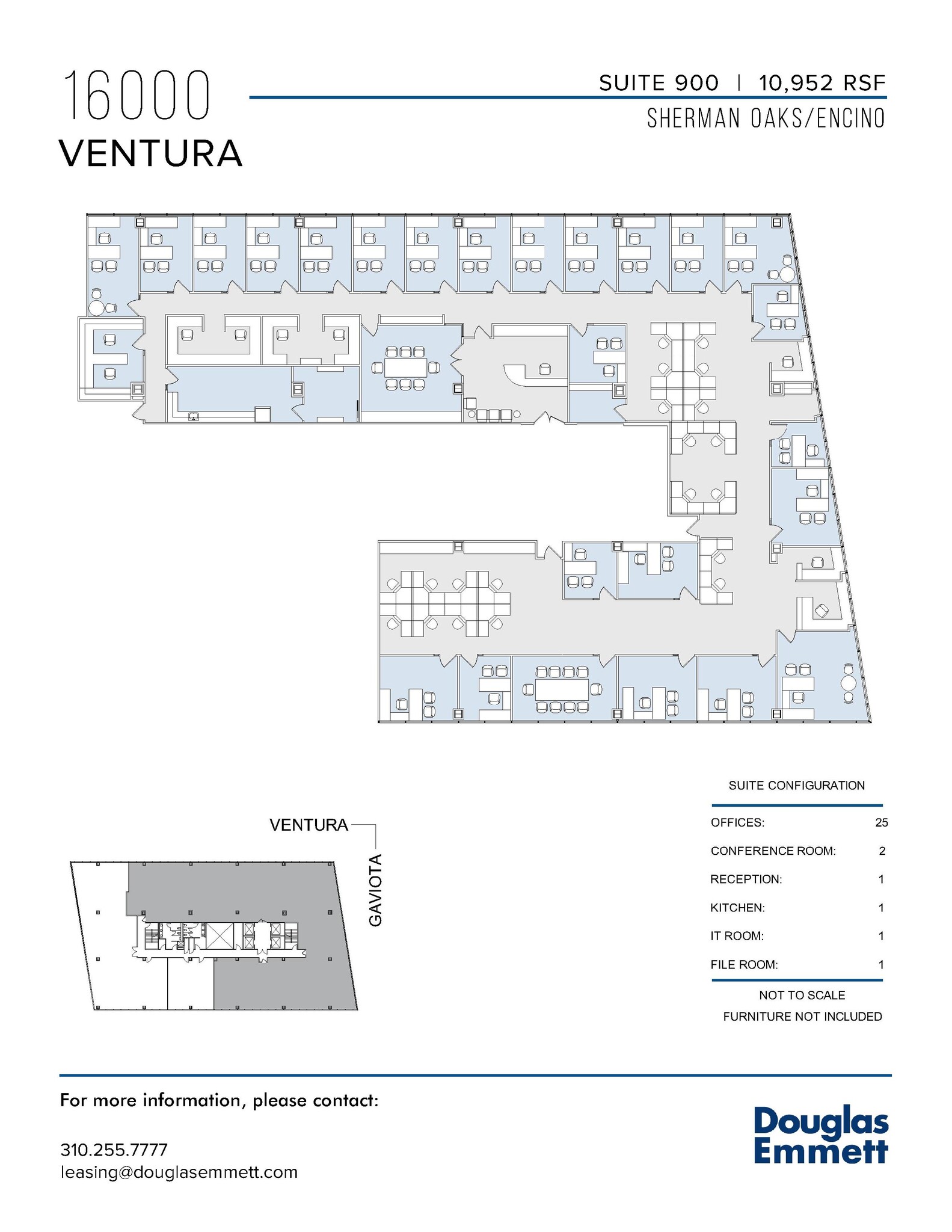 16000 Ventura Blvd, Encino, CA à louer Plan d  tage- Image 1 de 1