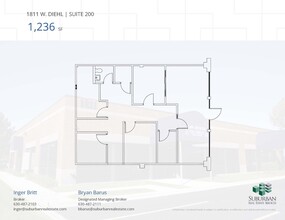 1811-1815 W Diehl Rd, Naperville, IL for lease Floor Plan- Image 1 of 1