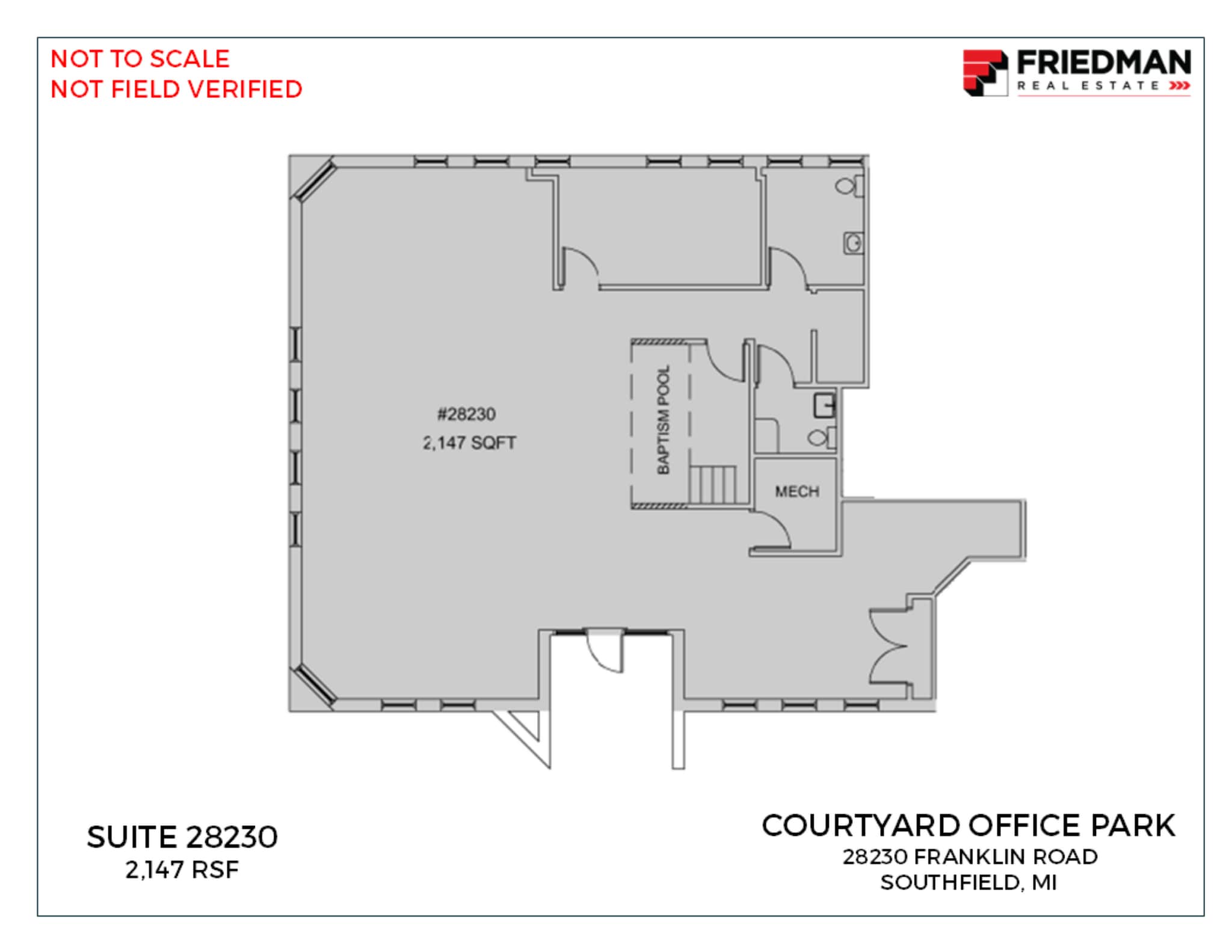 28280-28290 Franklin Rd, Southfield, MI for lease Floor Plan- Image 1 of 1