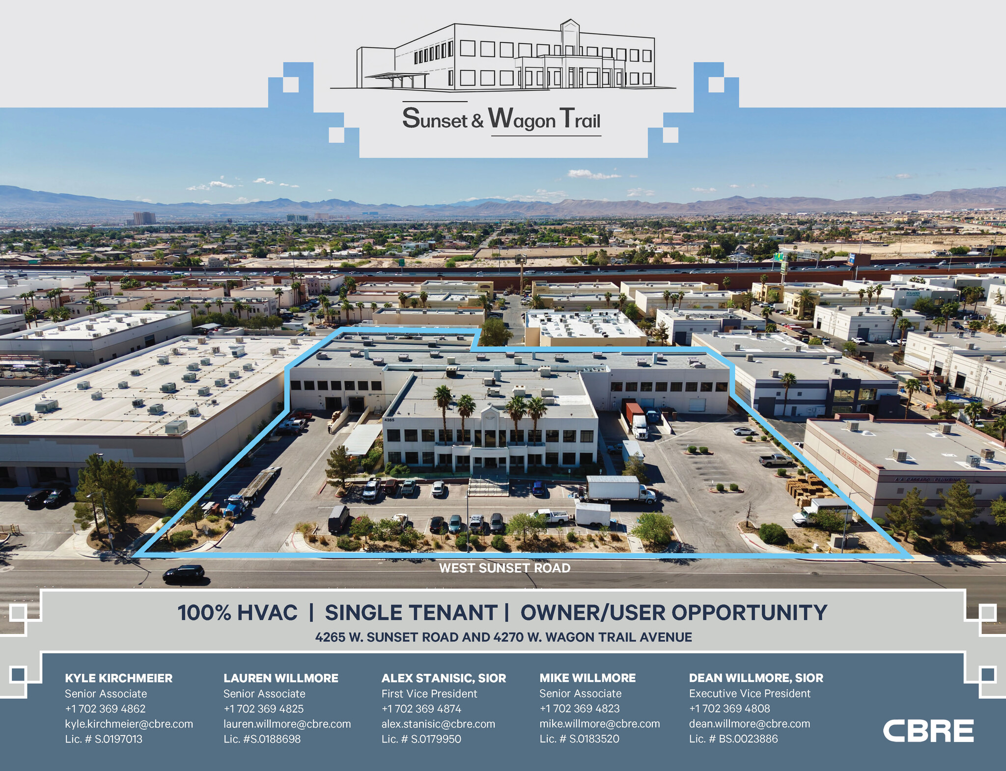 4270 W Wagon Trail Ave, Las Vegas, NV for lease Aerial- Image 1 of 9