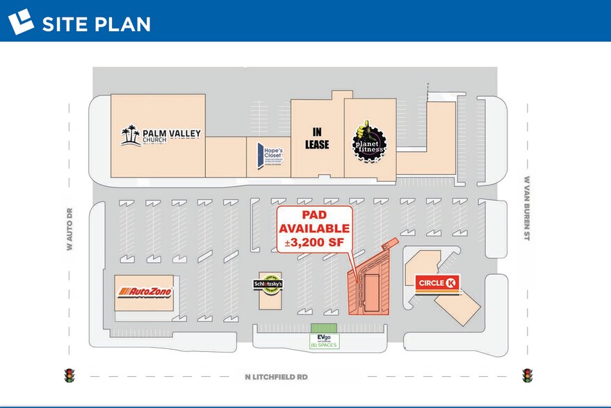 319-409 N Litchfield Rd, Goodyear, AZ à louer - Plan de site - Image 2 de 2