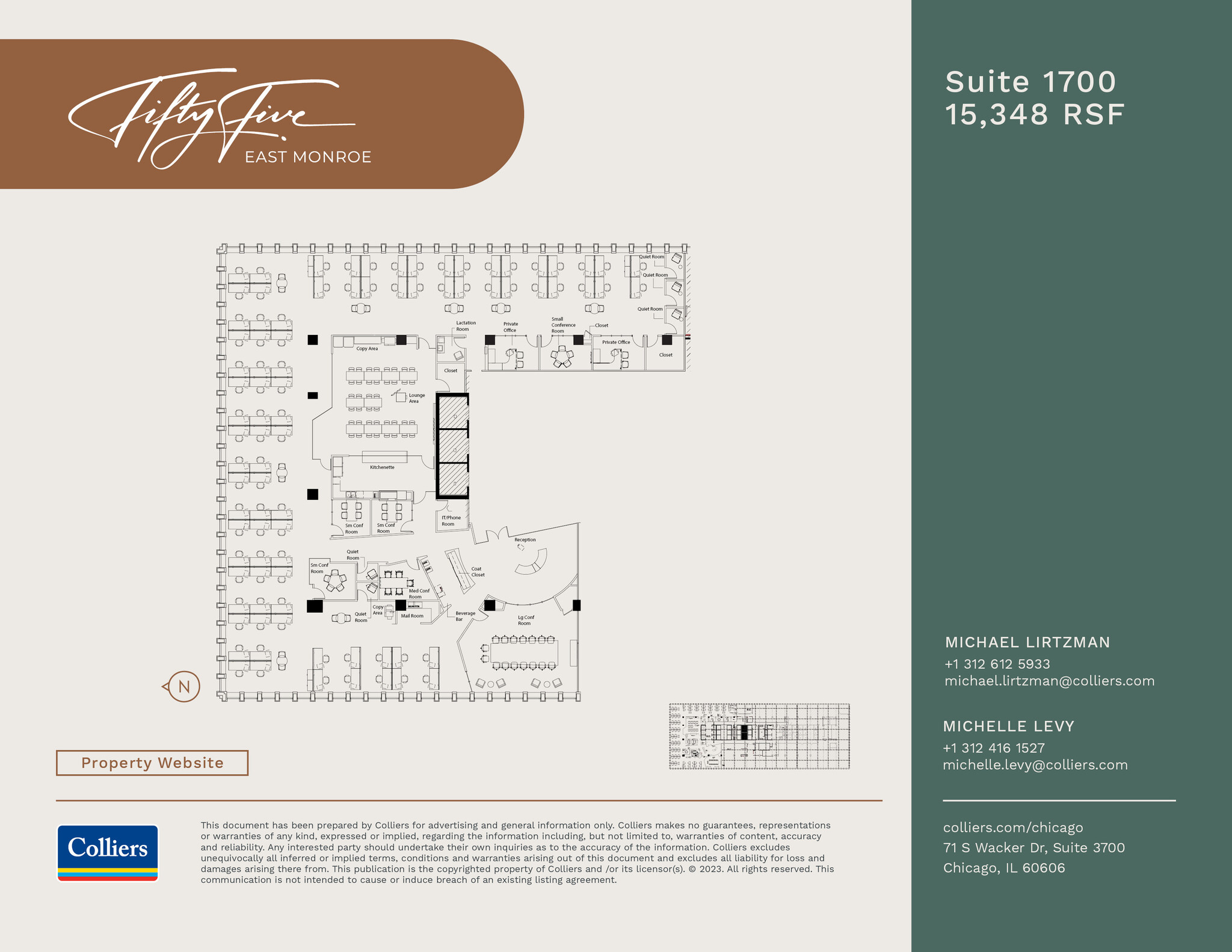 55 E Monroe St, Chicago, IL à louer Plan d  tage- Image 1 de 1