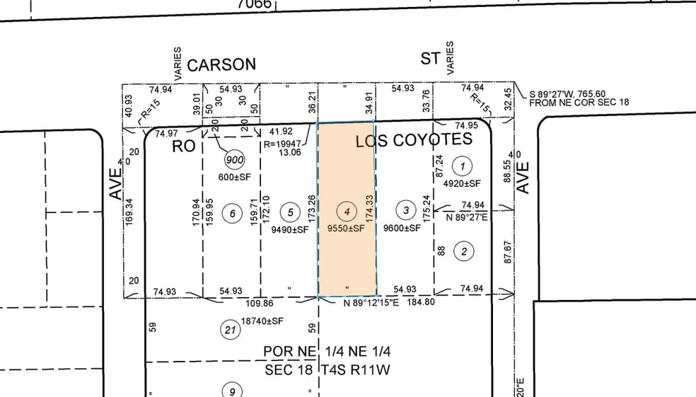 12440 Carson St, Hawaiian Gardens, CA à louer - Plan cadastral - Image 2 de 3