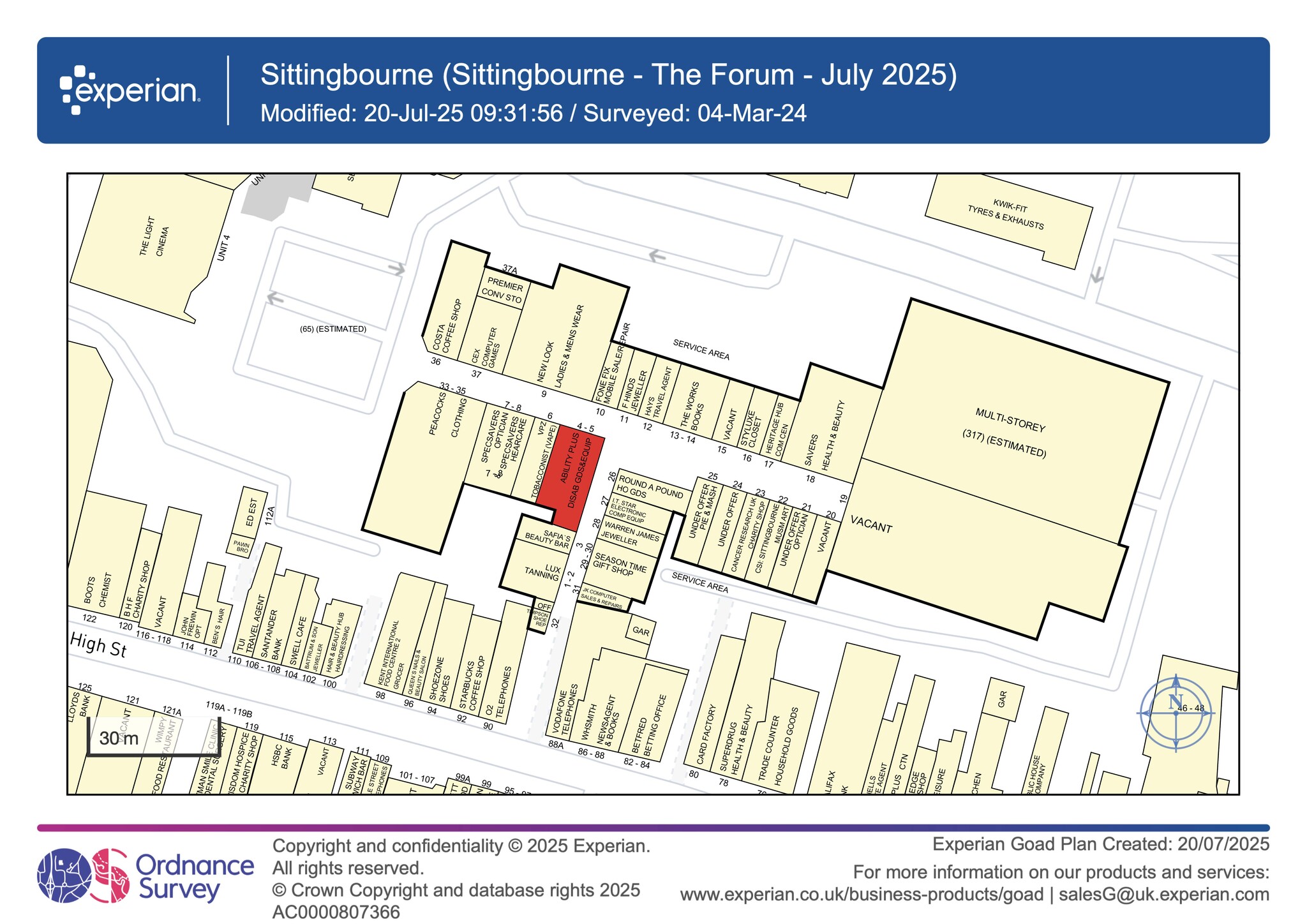 High St, Sittingbourne for lease Site Plan- Image 1 of 2