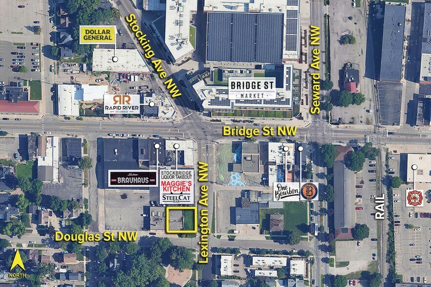 335 Lexington Ave NW, Grand Rapids, MI à vendre - Aérien - Image 2 de 2