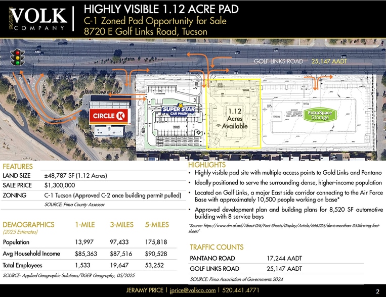 8720 E Golf Links Rd, Tucson, AZ à vendre - Aérien - Image 2 de 5