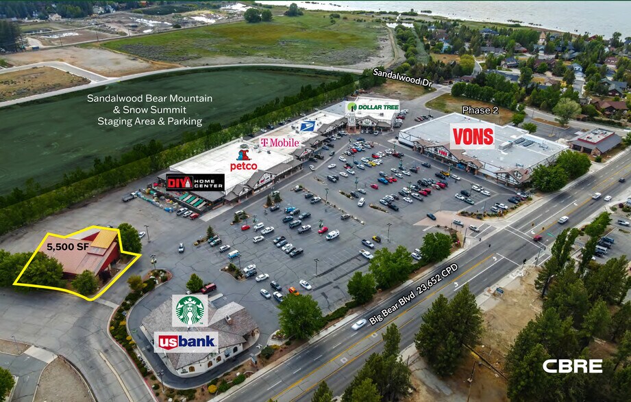 42170 Big Bear Blvd, Big Bear Lake, CA à louer - Aérien - Image 2 de 10