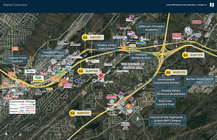 Grants Mill Rd, Birmingham, AL à louer - Aérien - Image 2 de 3