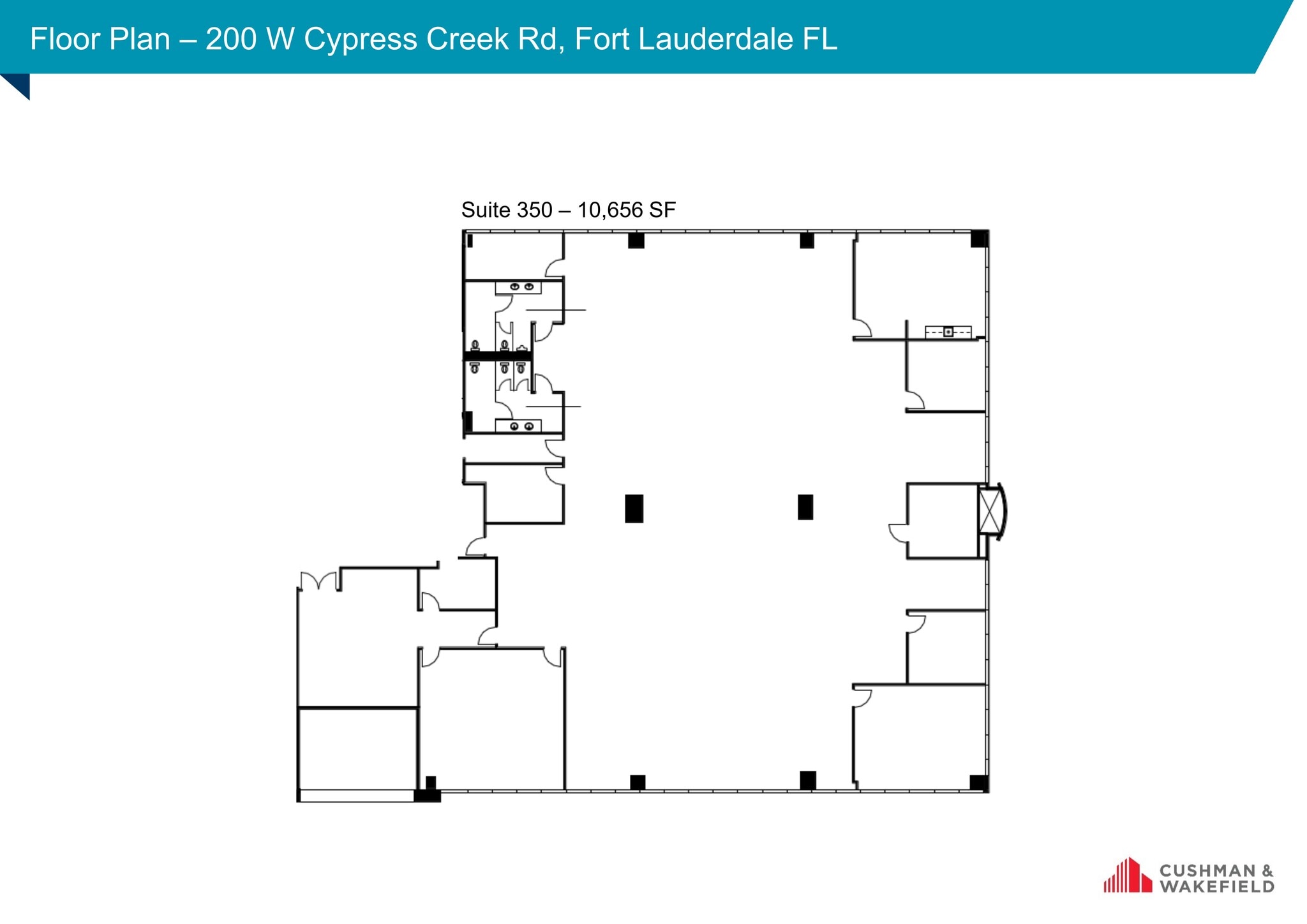 200 W Cypress Creek Rd, Fort Lauderdale, FL à louer Plan de site- Image 1 de 1