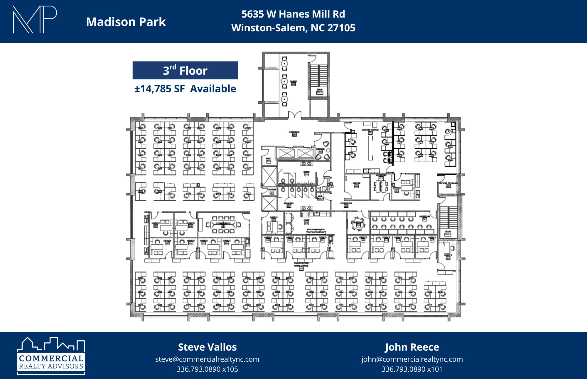 5620 University Pky, Winston-Salem, NC à louer Plan d’étage- Image 1 de 1
