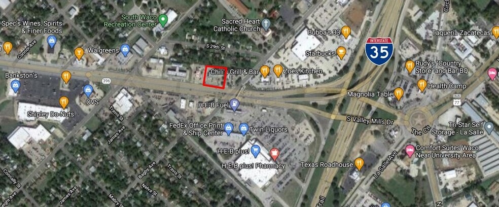 1716-1720 S Valley Mills Dr, Waco, TX for lease - Aerial - Image 2 of 6