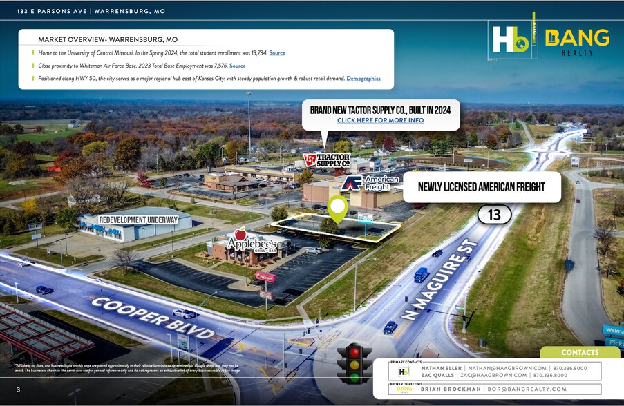 133 E Parsons Ave, Warrensburg, MO à louer - Photo du bâtiment - Image 3 de 7