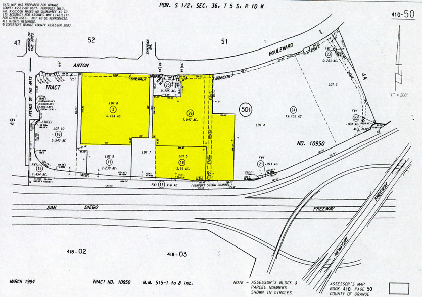 589 Anton Blvd, Costa Mesa, CA à louer - Plan cadastral - Image 2 de 6