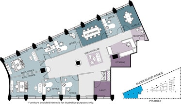 1730 Rhode Island Ave NW, Washington, DC for lease Floor Plan- Image 1 of 1