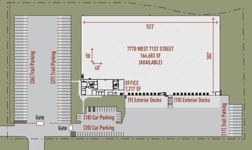 7770 W 71st St, Bridgeview, IL for lease Site Plan- Image 1 of 1