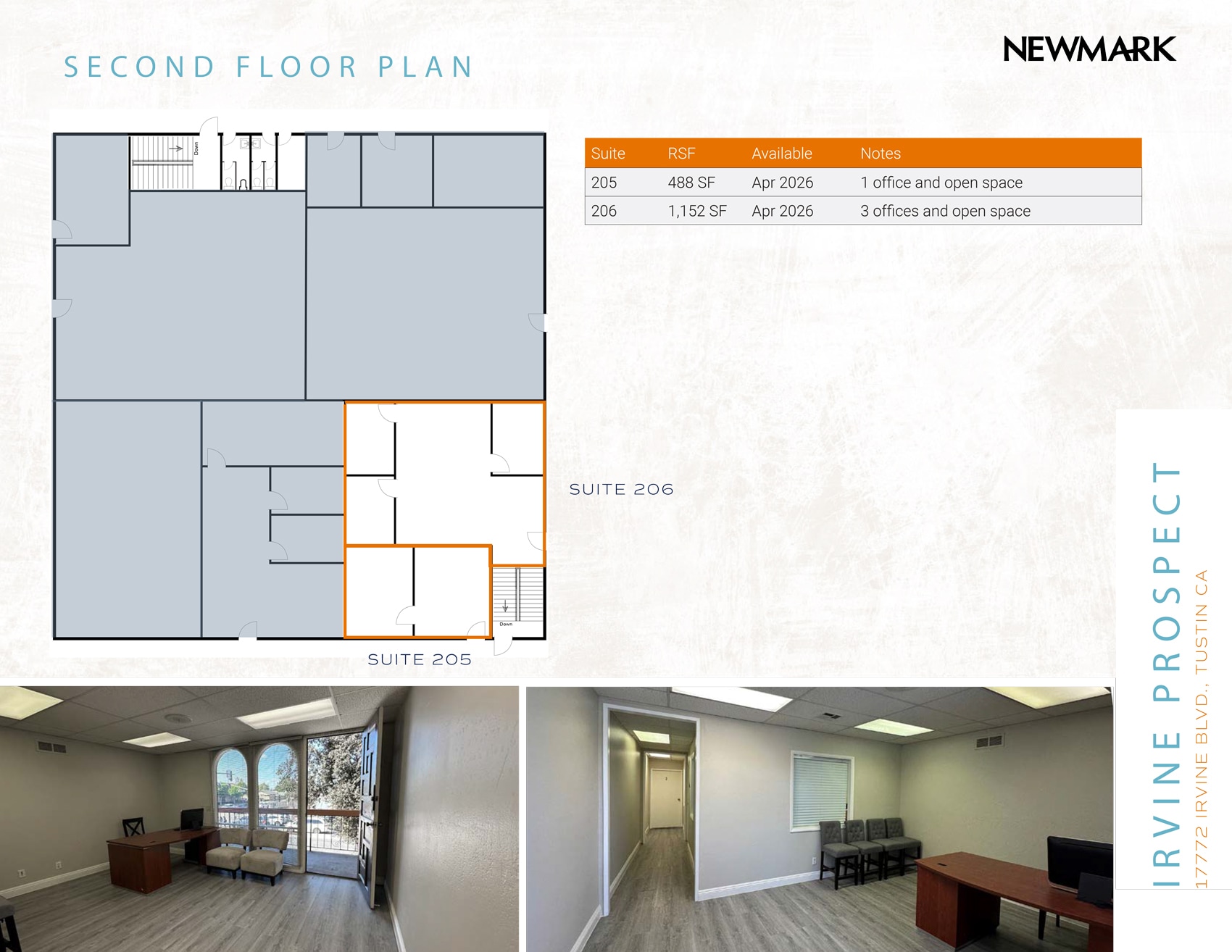 17772 Irvine Blvd, Tustin, CA à louer Plan d’étage- Image 1 de 1