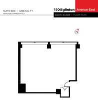 150 Eglinton Ave E, Toronto, ON à louer Plan d’étage- Image 1 de 1