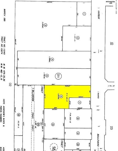 1020 N Harbor Blvd, Santa Ana, CA for sale - Plat Map - Image 2 of 9