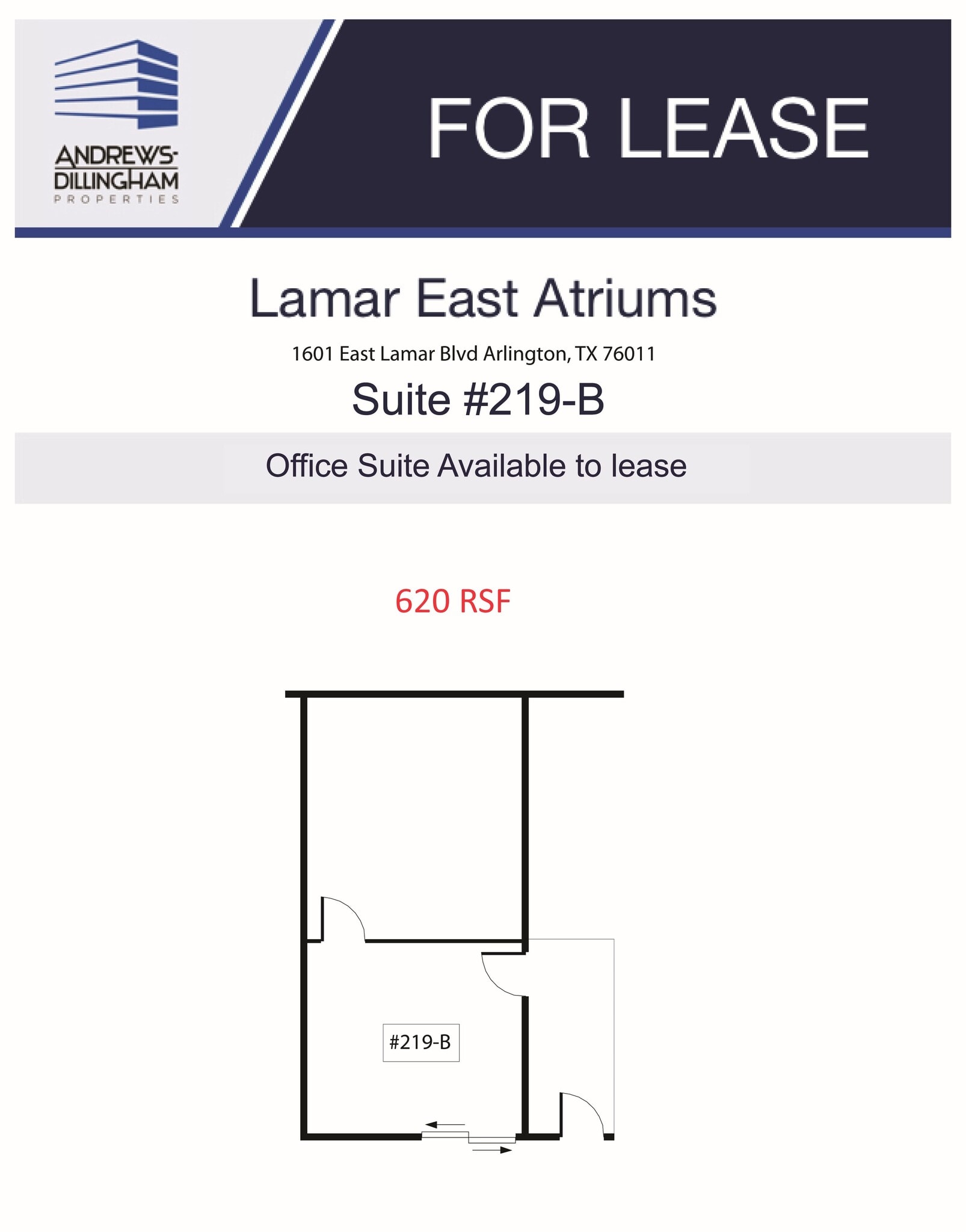 1601 E Lamar Blvd, Arlington, TX for lease Floor Plan- Image 1 of 1