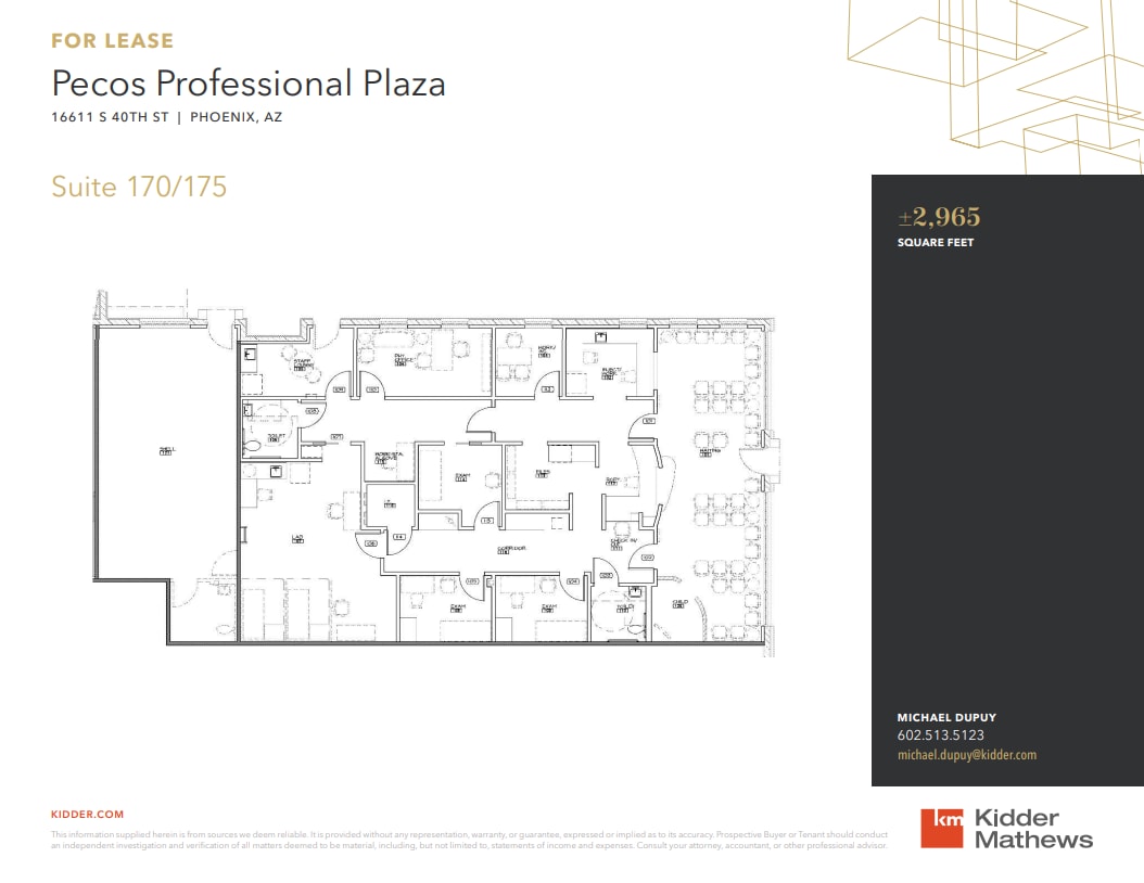 16611 S 40th St, Phoenix, AZ for lease Floor Plan- Image 1 of 1
