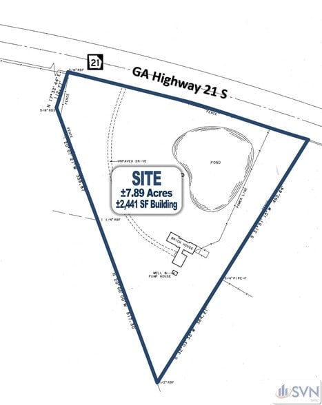 1870 GA Highway 21 S, Springfield, GA for sale - Plat Map - Image 2 of 9