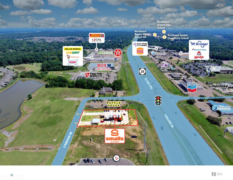 109 Pineview Dr, Flowood, MS for sale - Aerial - Image 3 of 5