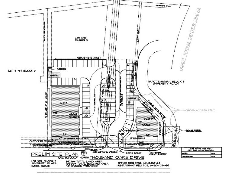 860 Thousand Oaks, Hurst, TX à vendre - Plan de site - Image 2 de 23
