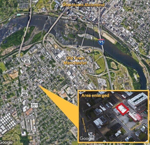 1506 Hull St, Richmond, VA for lease - Aerial - Image 1 of 10