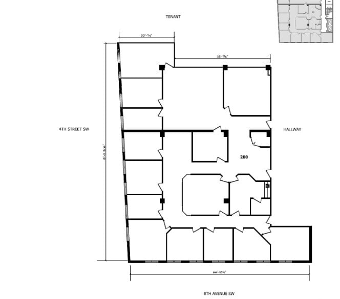 505 8th Ave SW, Calgary, AB à louer Plan d’étage- Image 1 de 1