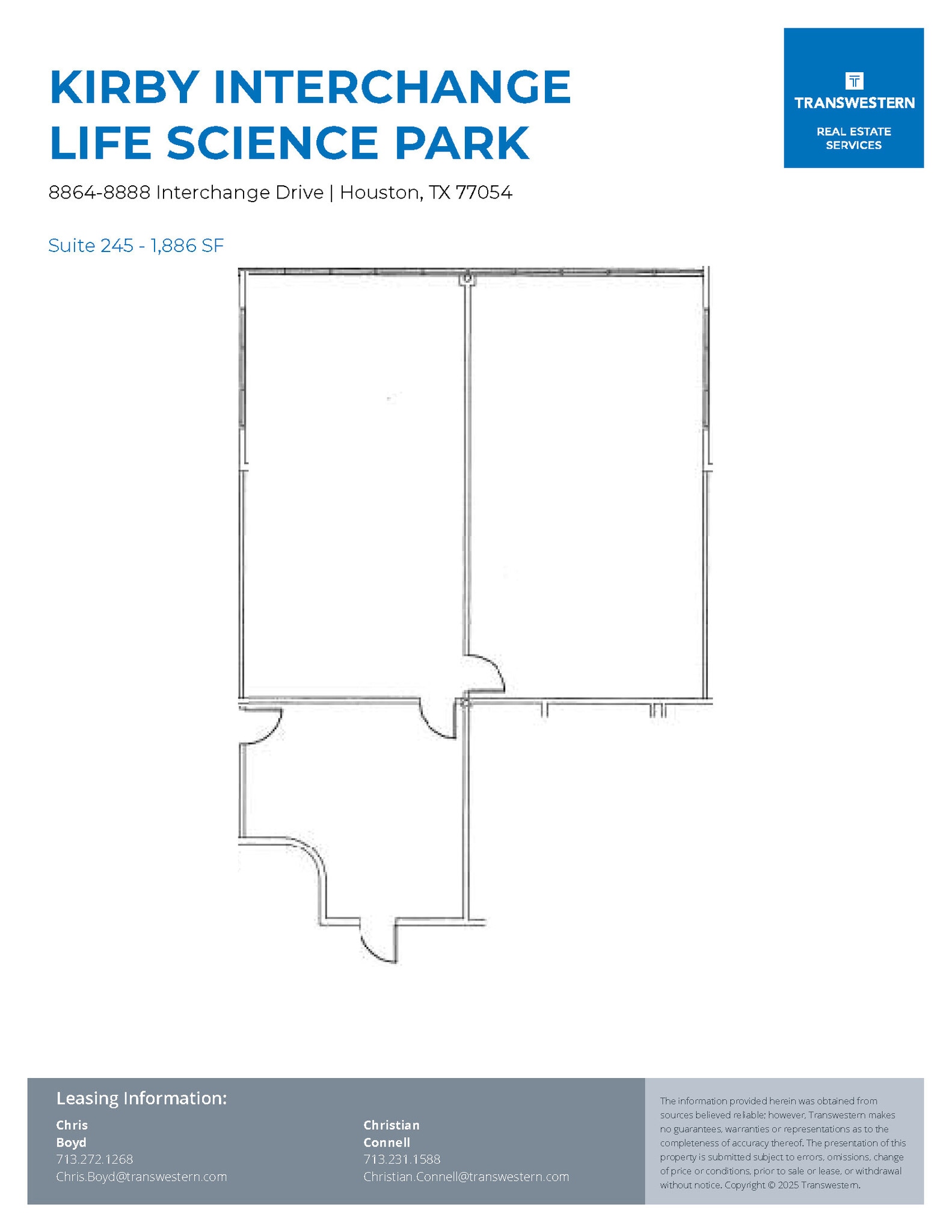8901-8933 Interchange Dr, Houston, TX à louer Plan d’étage- Image 1 de 1