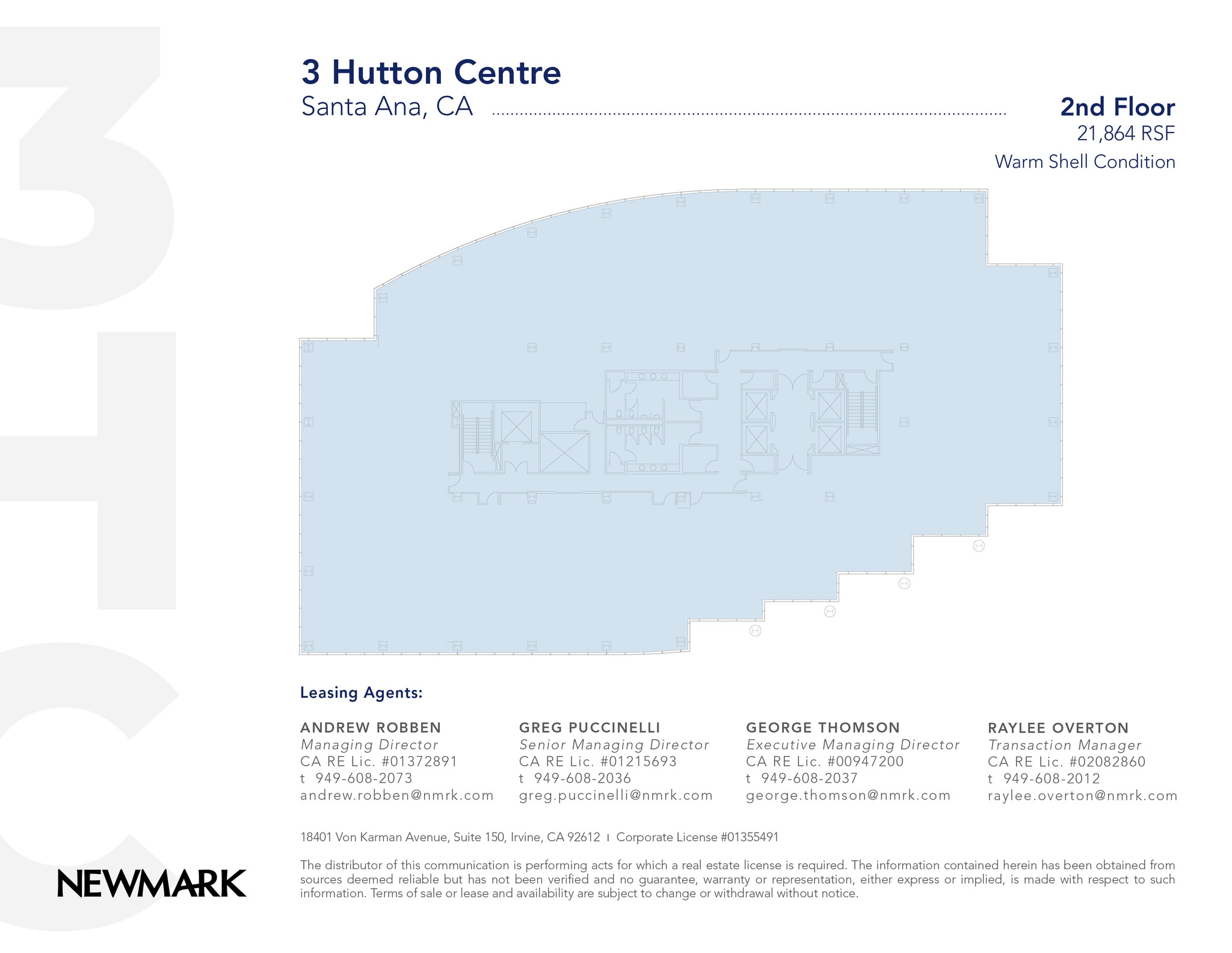 3 Hutton Centre Dr, Santa Ana, CA à louer Plan d’étage- Image 1 de 1