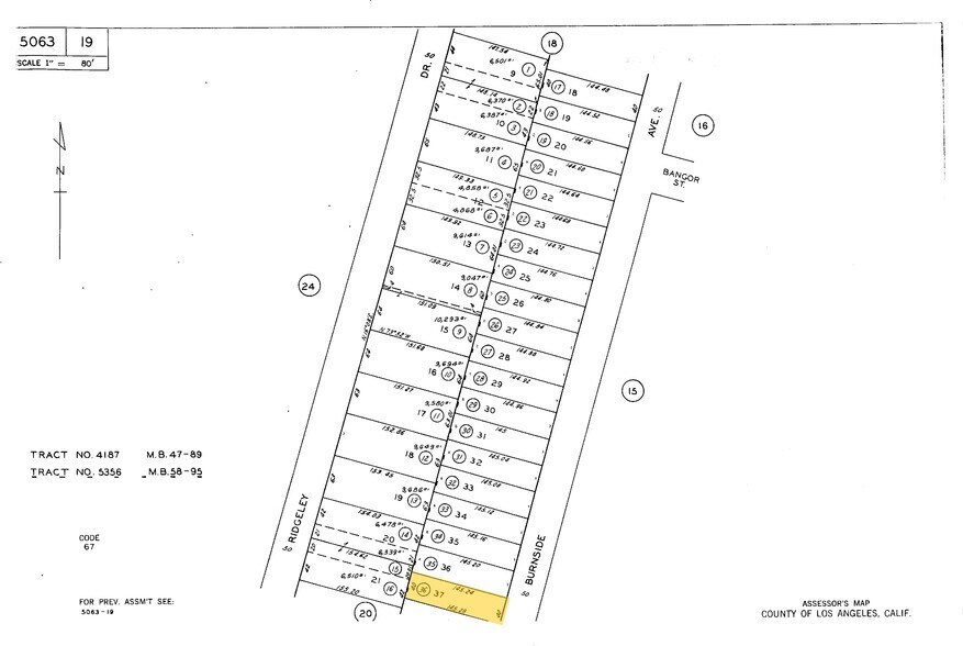 2305 S Burnside Ave, Los Angeles, CA à vendre - Plan cadastral - Image 2 de 5