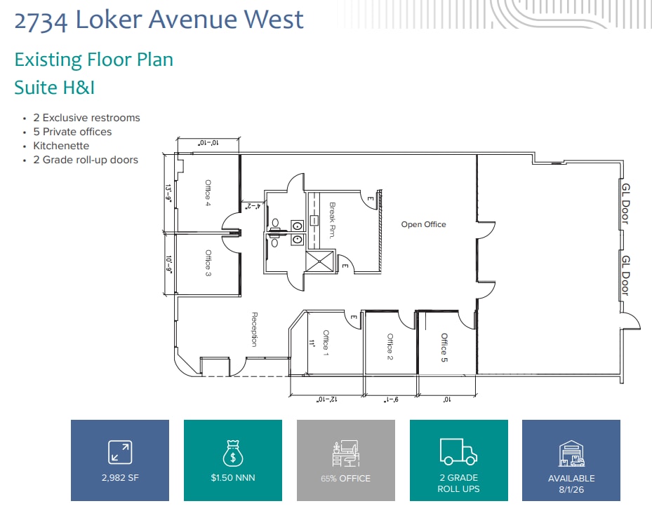 2720 Loker Ave W, Carlsbad, CA for lease Floor Plan- Image 1 of 1
