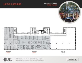 4801-4809 Bethesda Ave, Bethesda, MD à louer Plan d’étage- Image 1 de 1