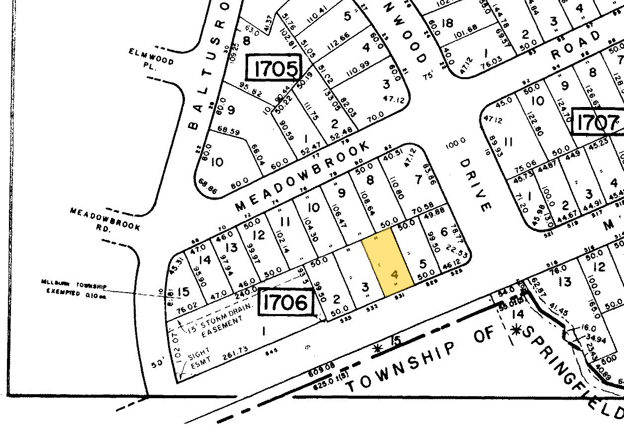 531 Millburn Ave, Short Hills, NJ à vendre Plan cadastral- Image 1 de 1