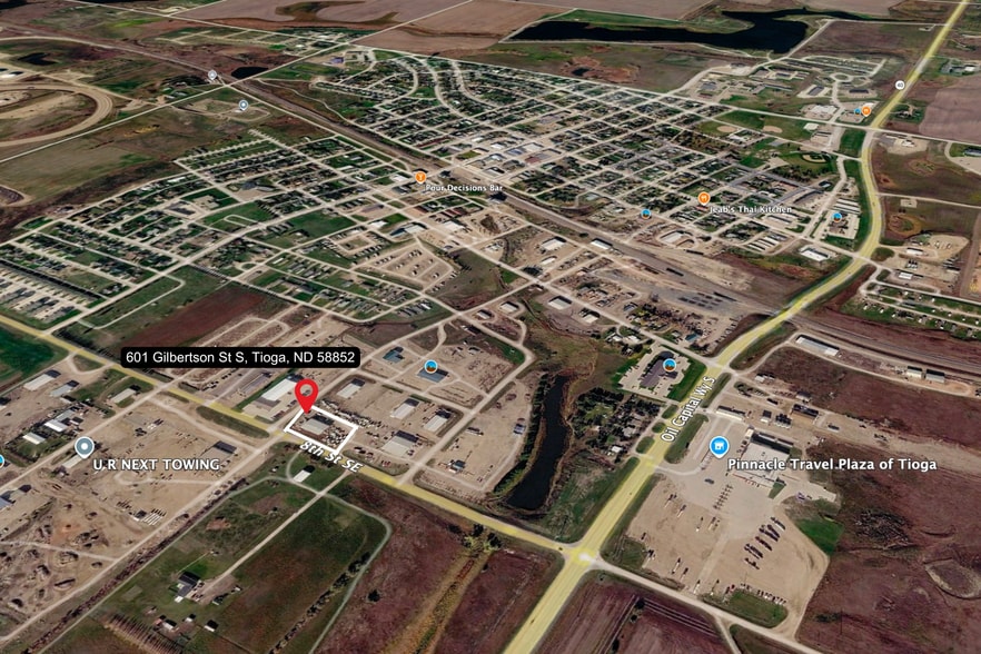 601 Gilbertson St SE, Tioga, ND for sale - Aerial - Image 3 of 18