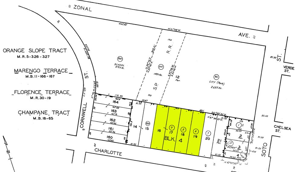 2307 Charlotte St, Los Angeles, CA à louer - Plan cadastral - Image 3 de 3
