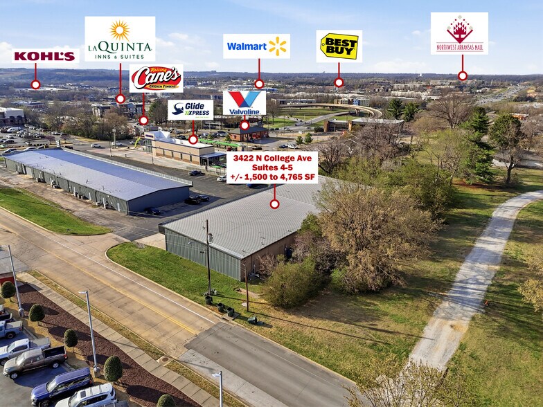 3416-3422 N College Ave, Fayetteville, AR à louer - Photo du bâtiment - Image 2 de 45