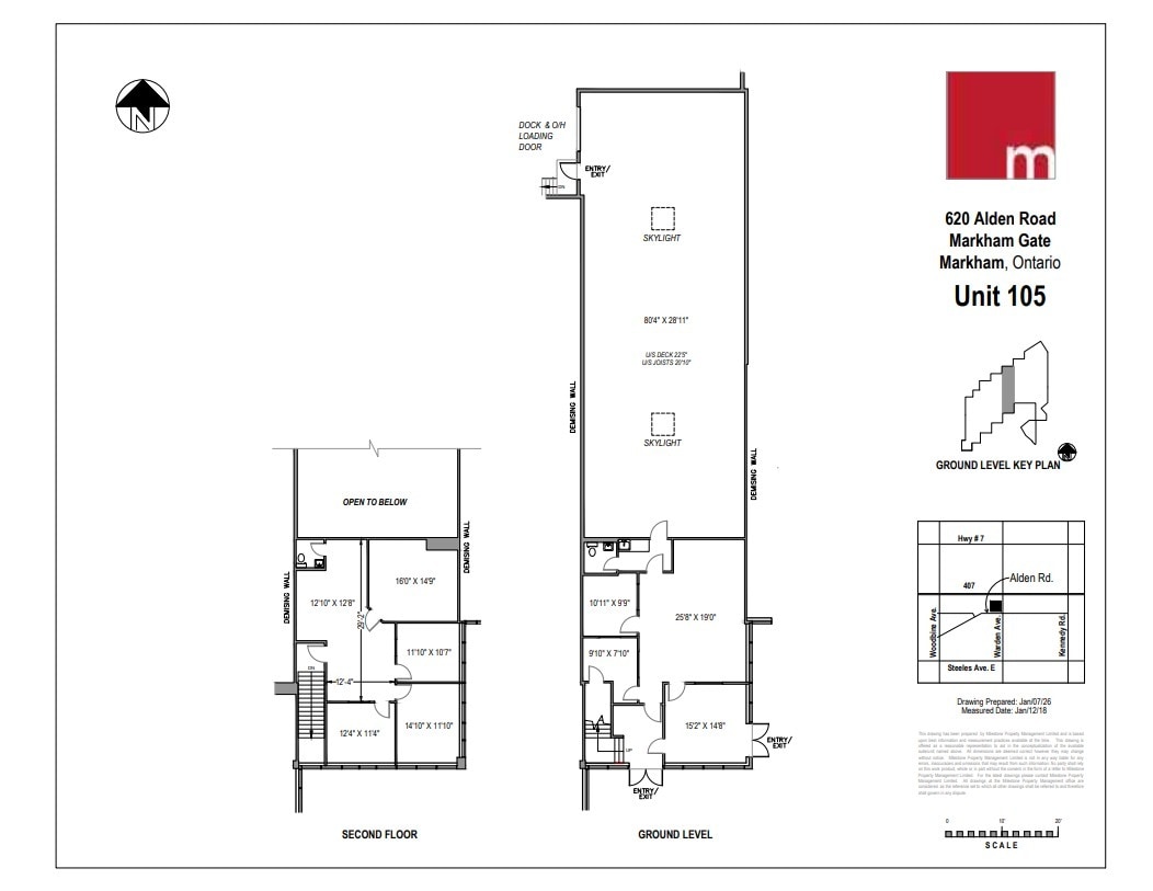 620 Alden Rd, Markham, ON for lease Floor Plan- Image 1 of 1