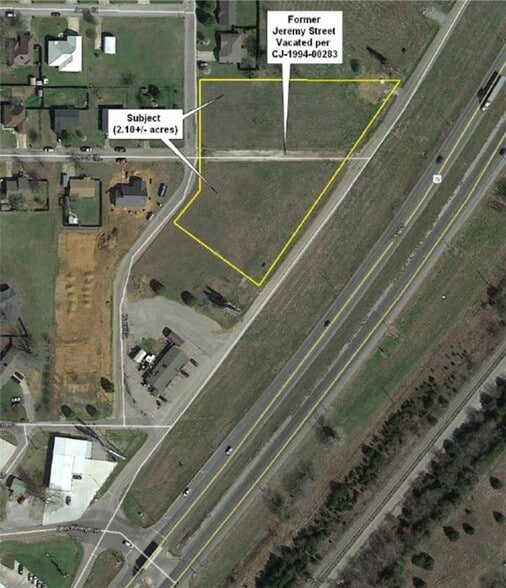 Calera Street Frontage, Calera, OK for sale - Plat Map - Image 1 of 2