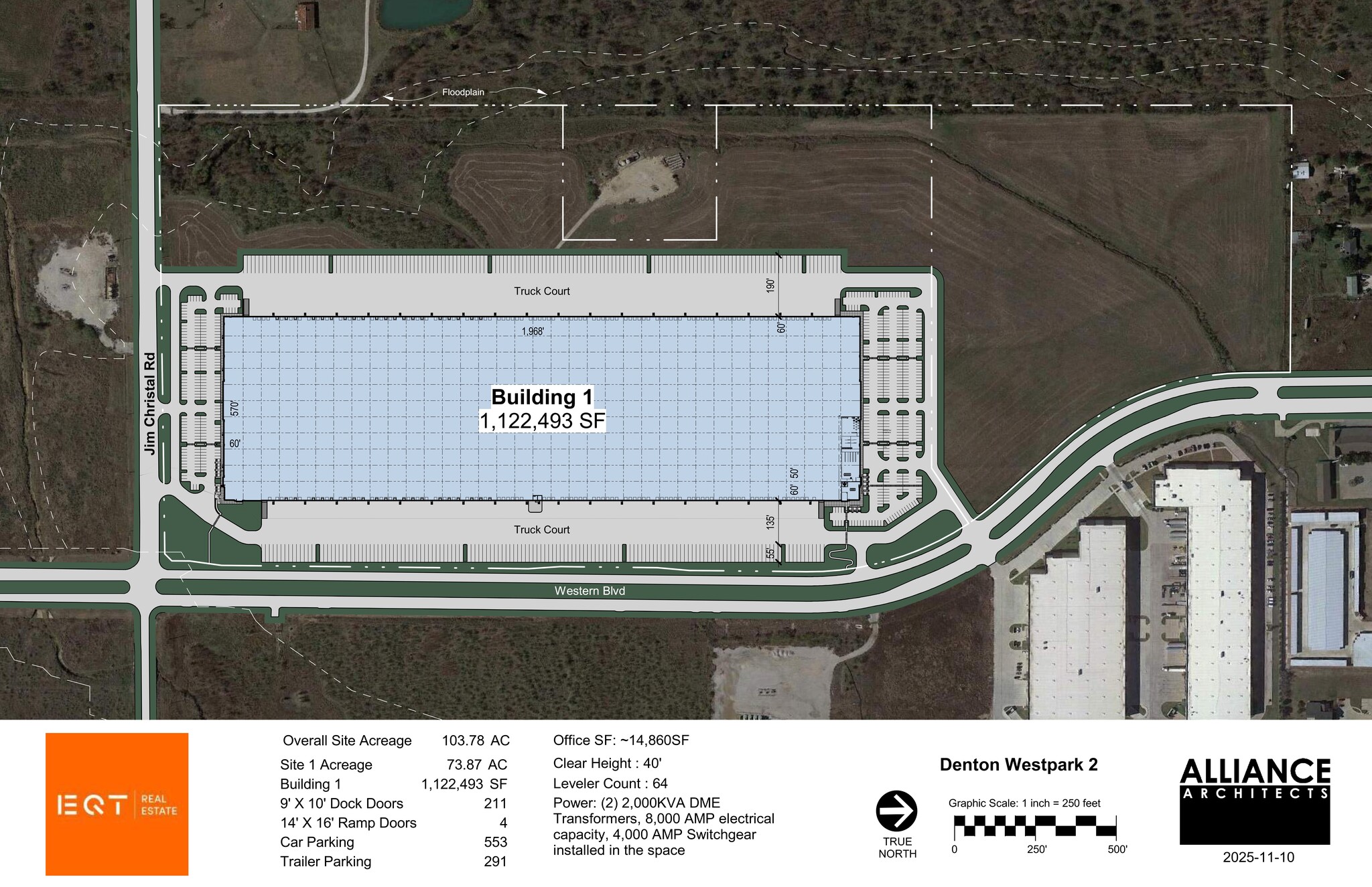 Western Blvd, Denton, TX à louer Plan de site- Image 1 de 1