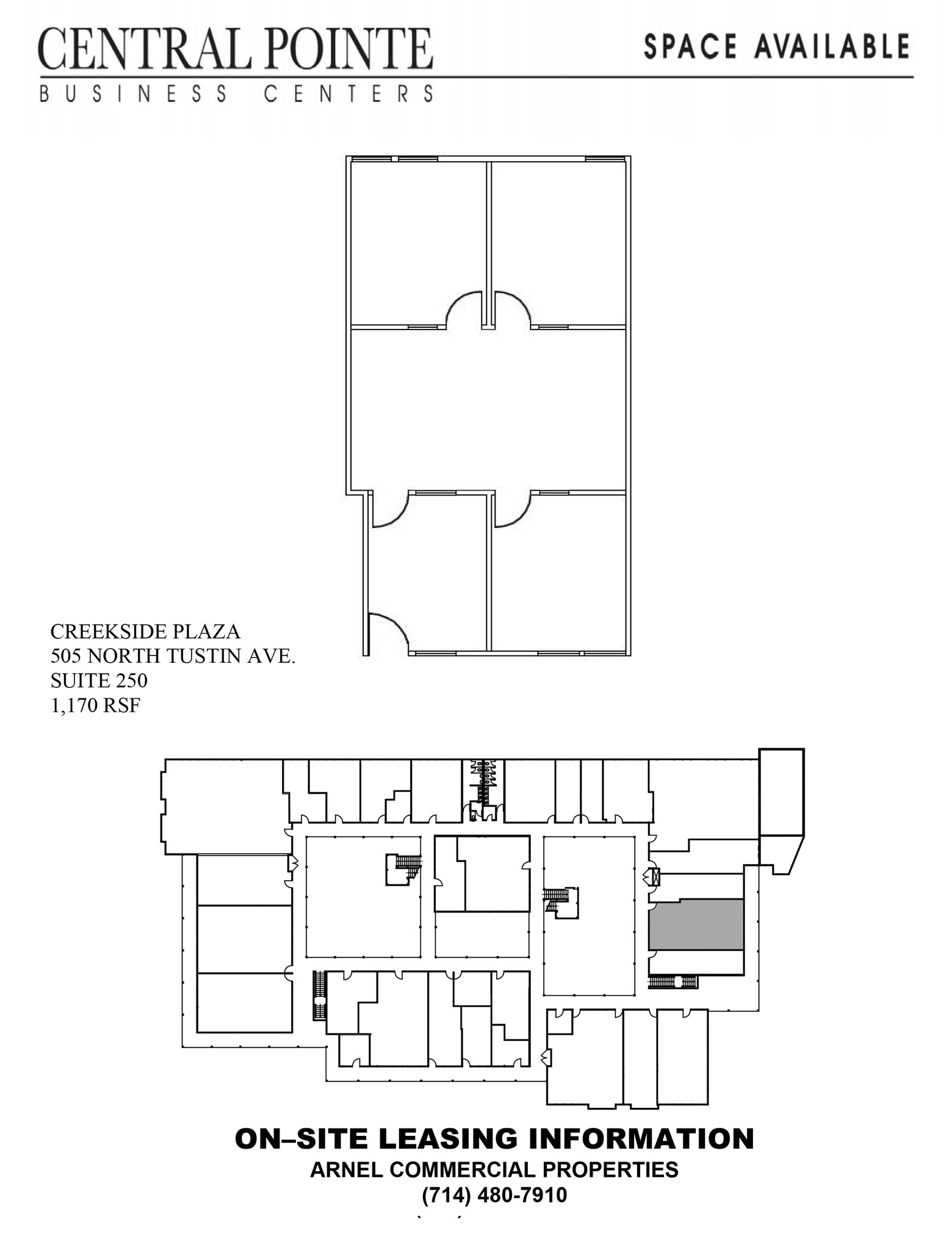 505 N Tustin Ave, Santa Ana, CA for lease Floor Plan- Image 1 of 1