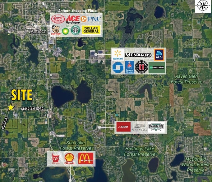 24424 W Grass Lake Rd, Antioch, IL for sale - Aerial - Image 2 of 2