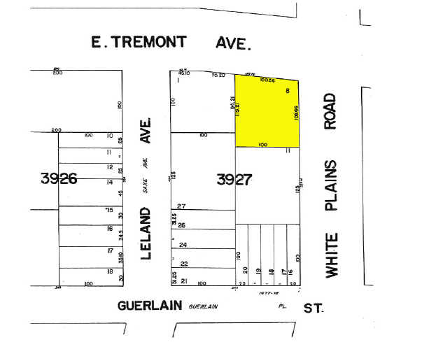 1872 E Tremont Ave, Bronx, NY à louer - Plan cadastral - Image 3 de 6