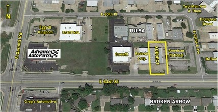 11367 E 61st St, Broken Arrow, OK - AÉRIEN Vue de la carte