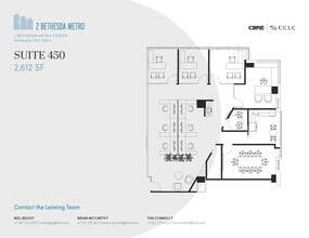 2 Bethesda Metro Ctr, Bethesda, MD à louer Plan d’étage- Image 1 de 1