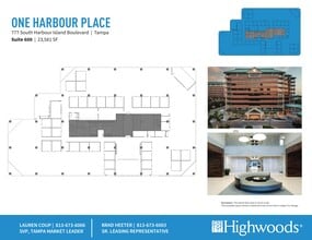 777 S Harbour Island Blvd, Tampa, FL à louer Plan de site- Image 1 de 1