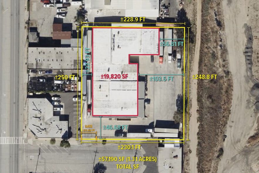 1541 Paramount St, Azusa, CA for lease - Aerial - Image 1 of 4